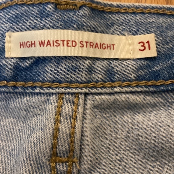 Levi’s Women’s Blue Straight Leg Jeans Size 31 - Picture 5 of 9